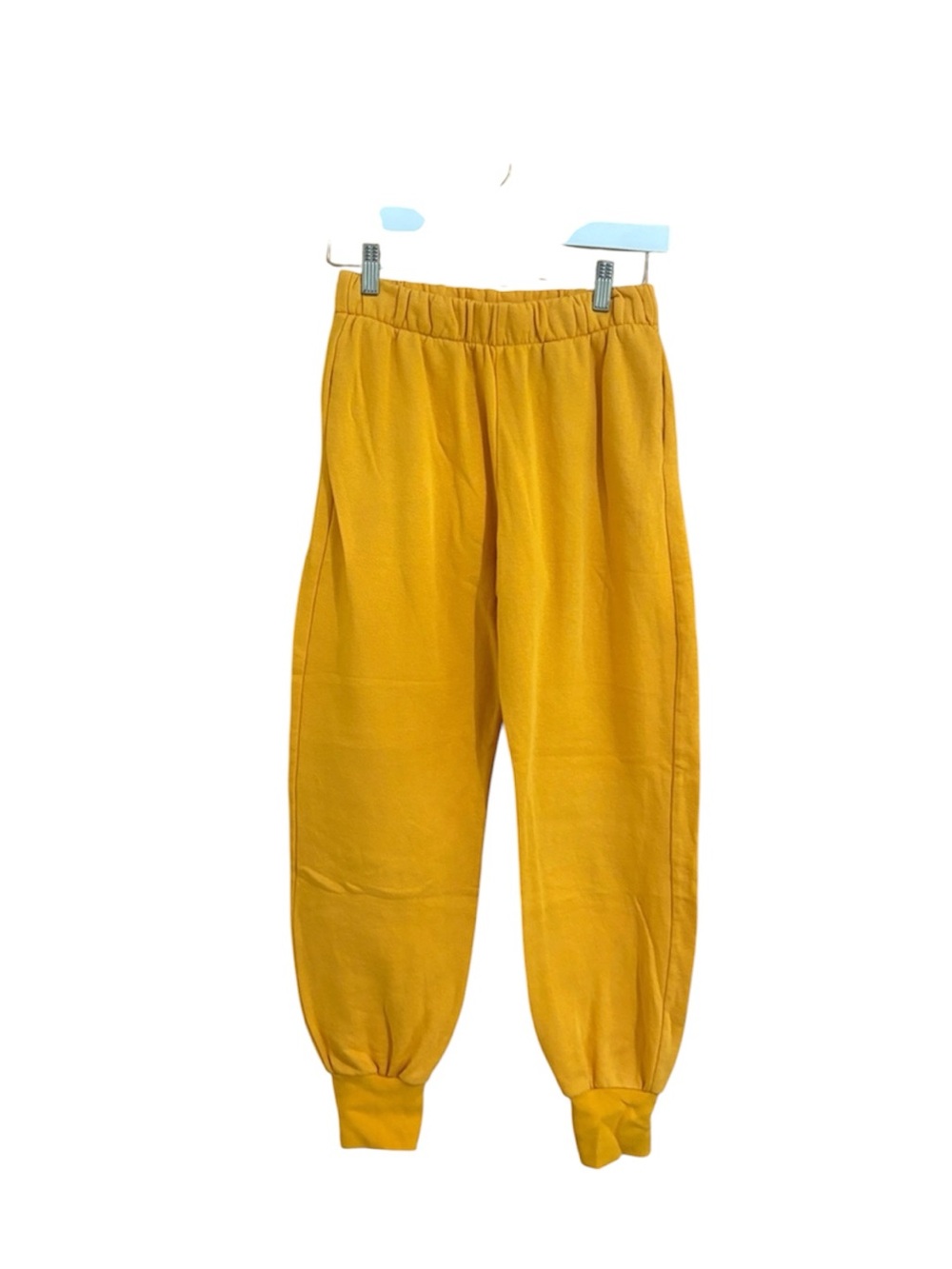 Divided Size XS Yellow High-Rise Jogger Sweatpants